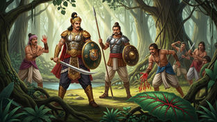 అడవిలో వ్యూహం – తెలివితో గెలిచిన యుద్ధం
