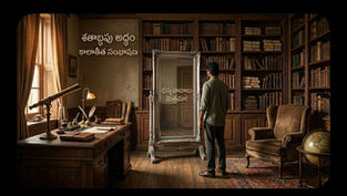 వర్షపు రాత్రిలో పాత బంగళాలో నిలబడి ఉన్న రాఘవ.
