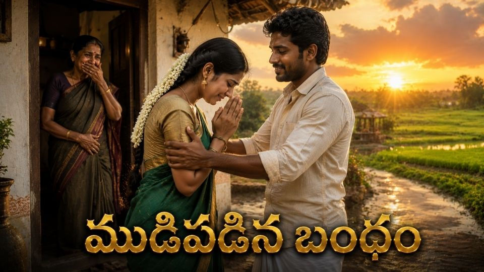 గ్రామీణ ఇంట్లో అపార్థాల తర్వాత ప్రేమతో ఒకటైన తెలుగు దంపతులు