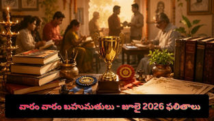 జూలై 2026 వారం వారం బహుమతుల విజేతలు మరియు ఉగాది షడ్రుచుల కథల పోటీ ఫలితాలు