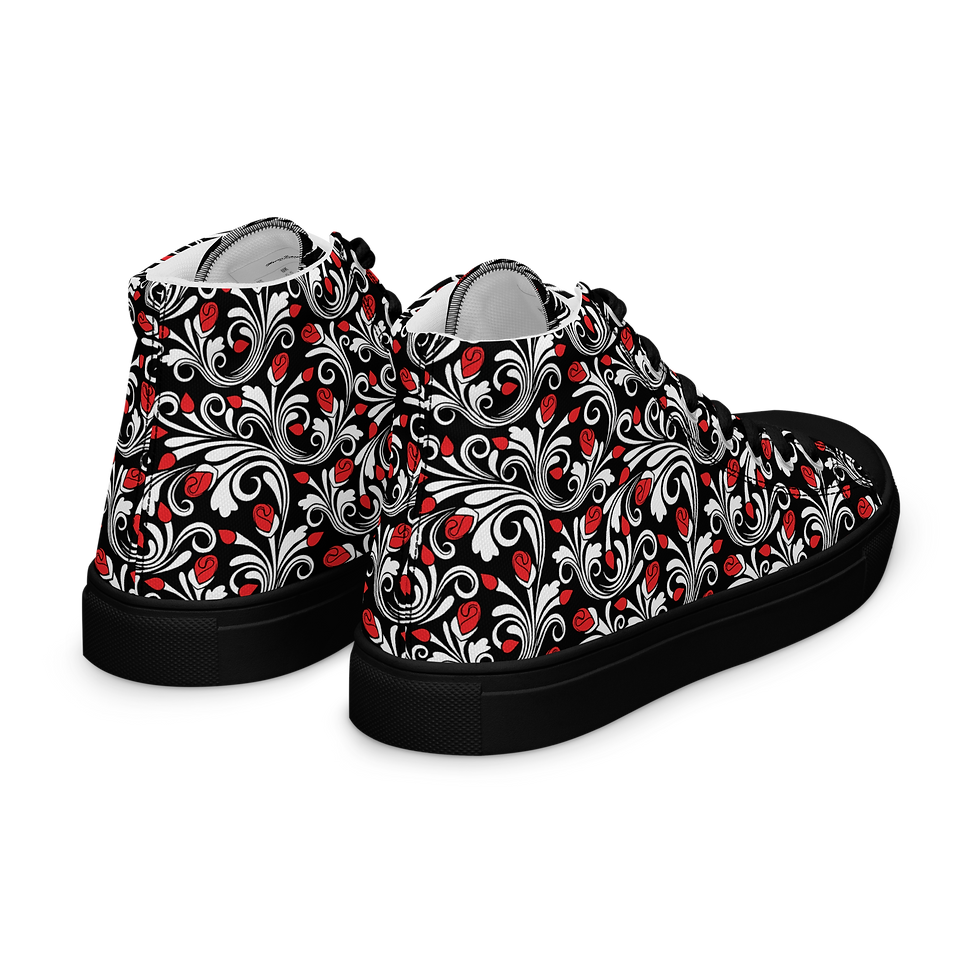 Thumbnail: Women’s High Top Canvas Shoes - "Love & Desire"