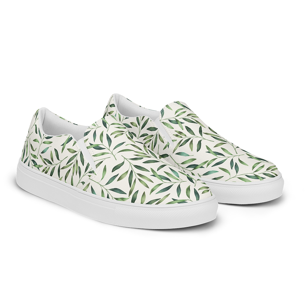 Thumbnail: Women’s Slip-on Canvas Shoes - "Willow Walkers"