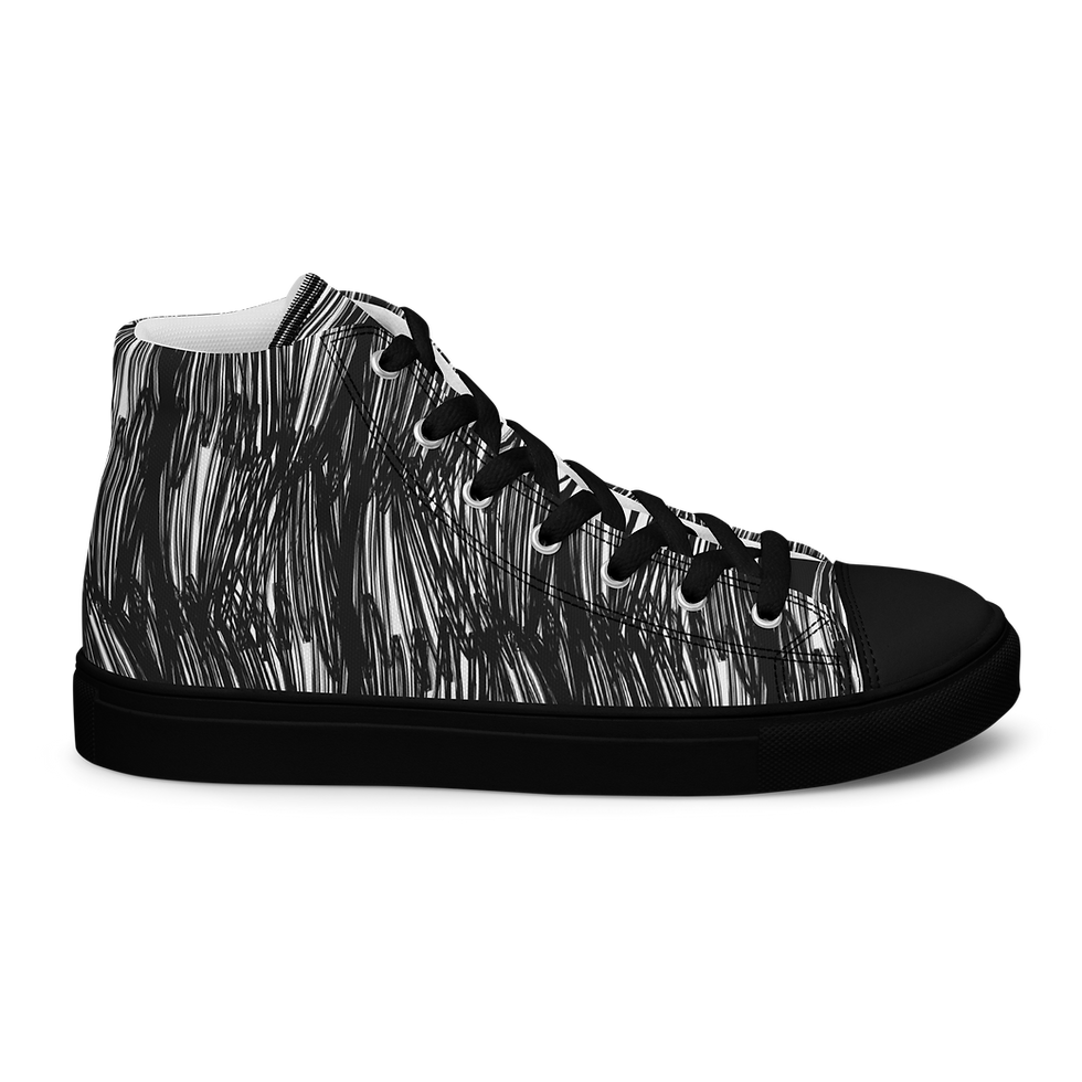 Thumbnail: Women’s High Top Canvas Shoes - "Marked Up"