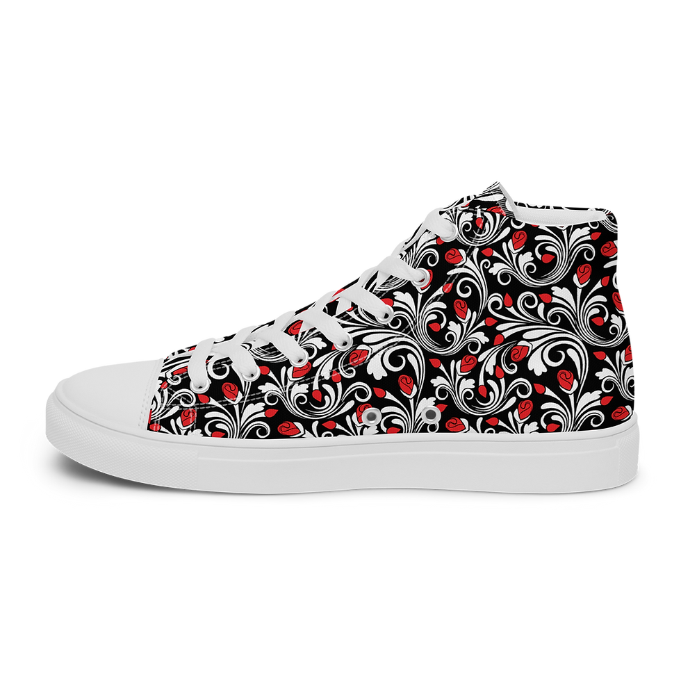 Thumbnail: Women’s High Top Canvas Shoes - "Love & Desire"