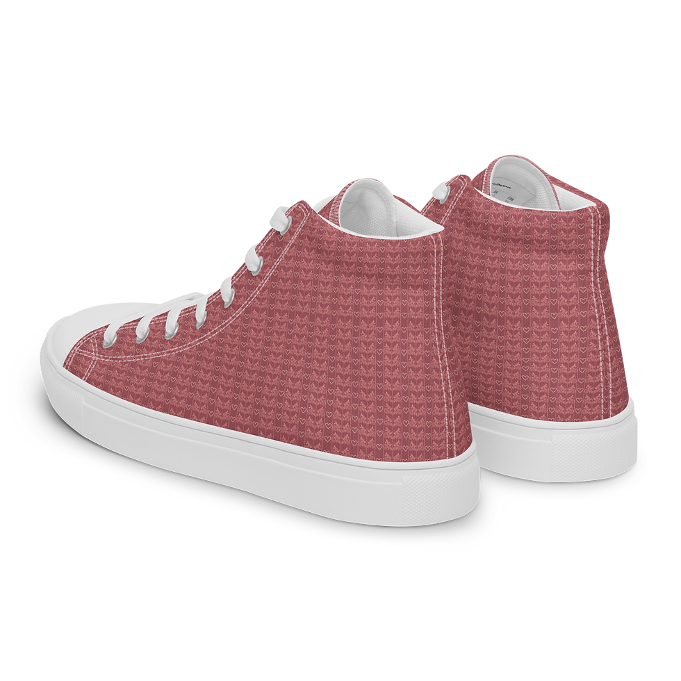 Thumbnail: Women’s High Top Canvas Shoes - "Affection"