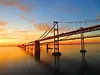 Bay Bridge at sunset