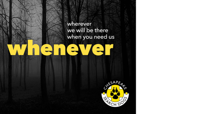 Chesapeake Search Dogs Awareness Campaign