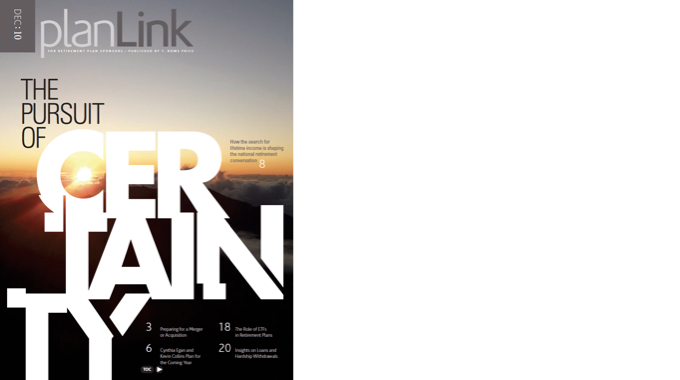 T. Rowe Price planLink Magazine