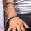 Thumbnail: A dice leather bracelet with the children&#39;s names for a man