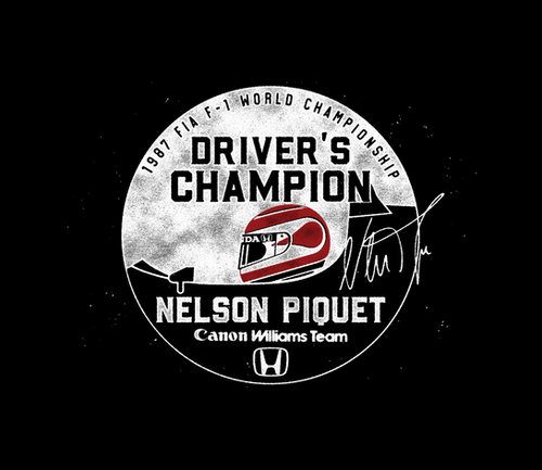 Camiseta Nelson Piquet Williams F1 World Champion 1987 | PiquetStore