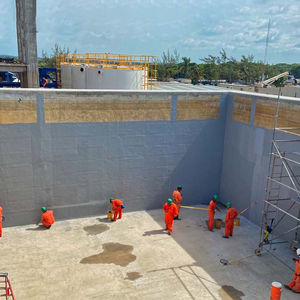 SELLADO DE JUNTAS EN TANQUE DE AGUA
