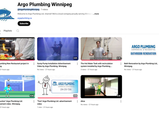 Exciting News: Argo Plumbing Launches New YouTube Channel!