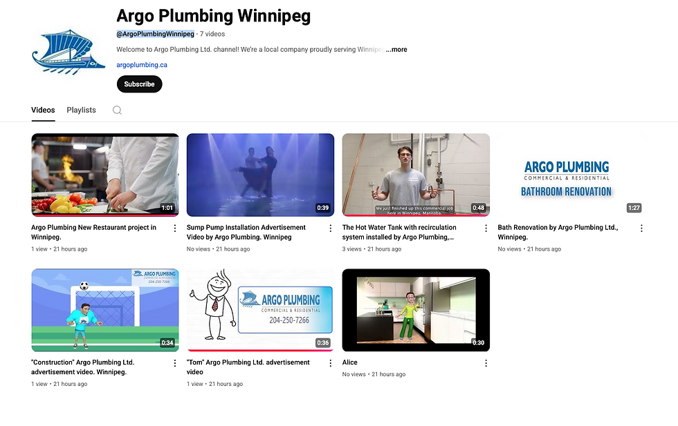 Exciting News: Argo Plumbing Launches New YouTube Channel!