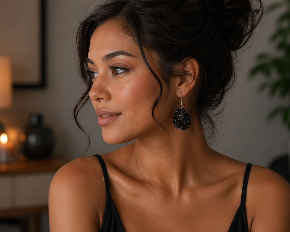 Thumbnail: Black Knots Earrings 