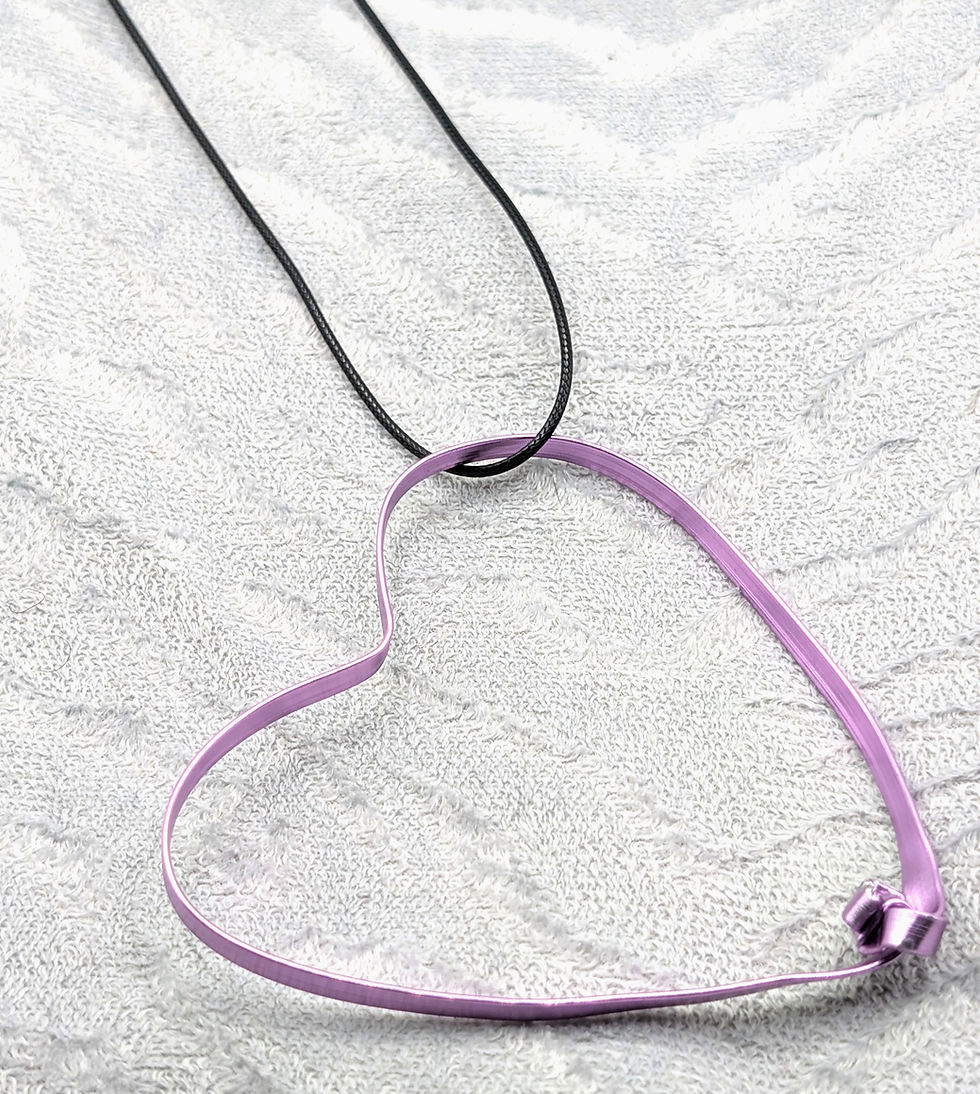 Purple Heart Imagine Necklace