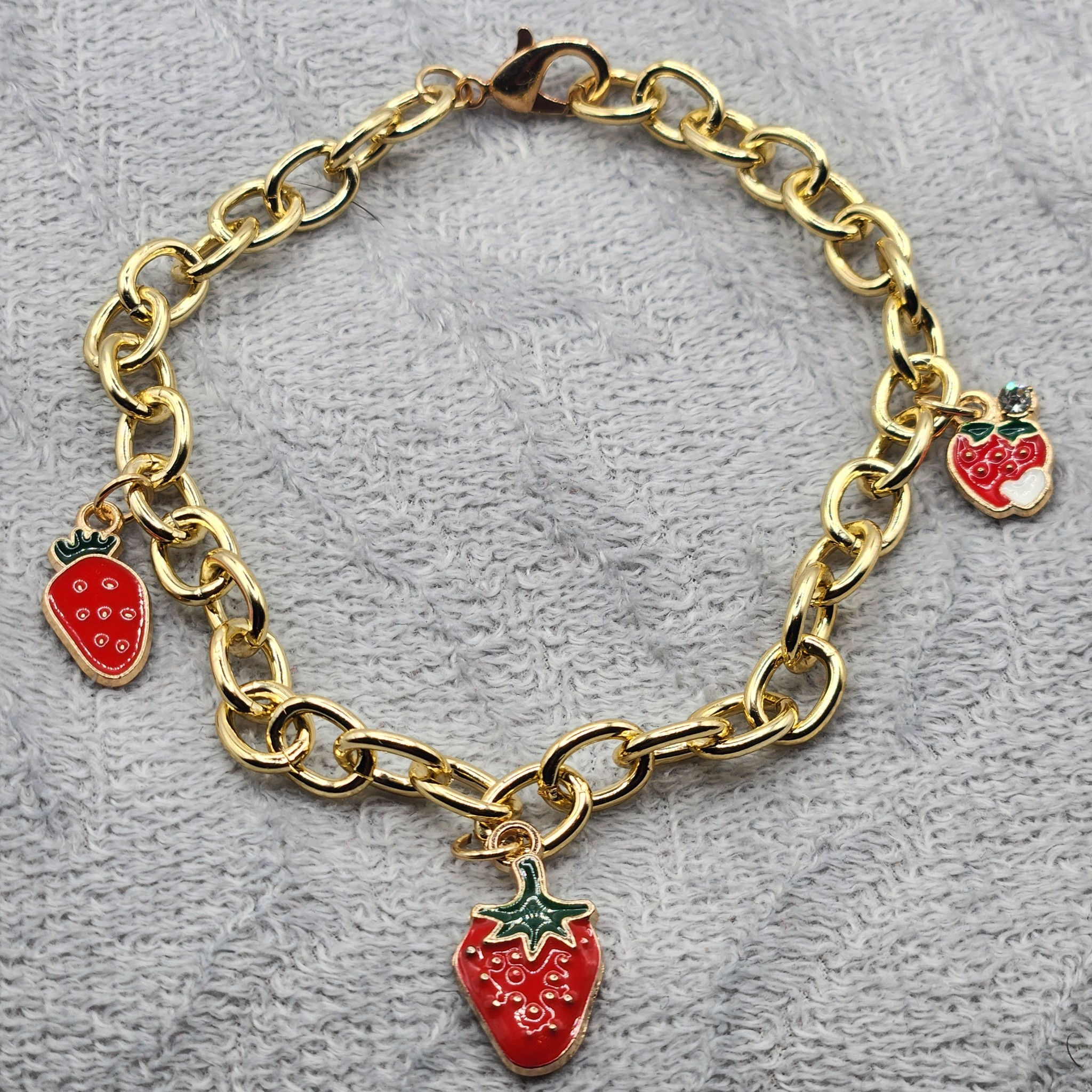 Strawberry Charm Bracelet