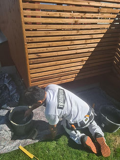 Pussing av grunnmur utført av murer i Hamar – rehabilitering av grunnmur.