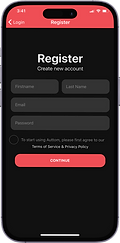 signup page auttom app