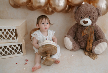 Cake Smash Shooting im Fotostudio für Familien aus dem Ostalbkreis