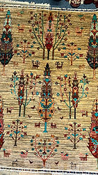 手織り草木染め絨毯