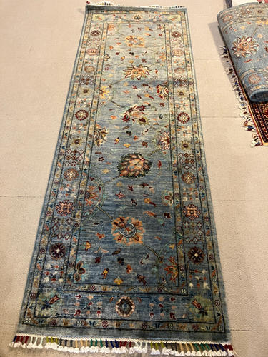 Y2745 アフガン絨毯 ウール100% 手織り ランナー 276×82㎝ Y2745 アフガン絨毯 ウール100% 手織り ランナー 276×82