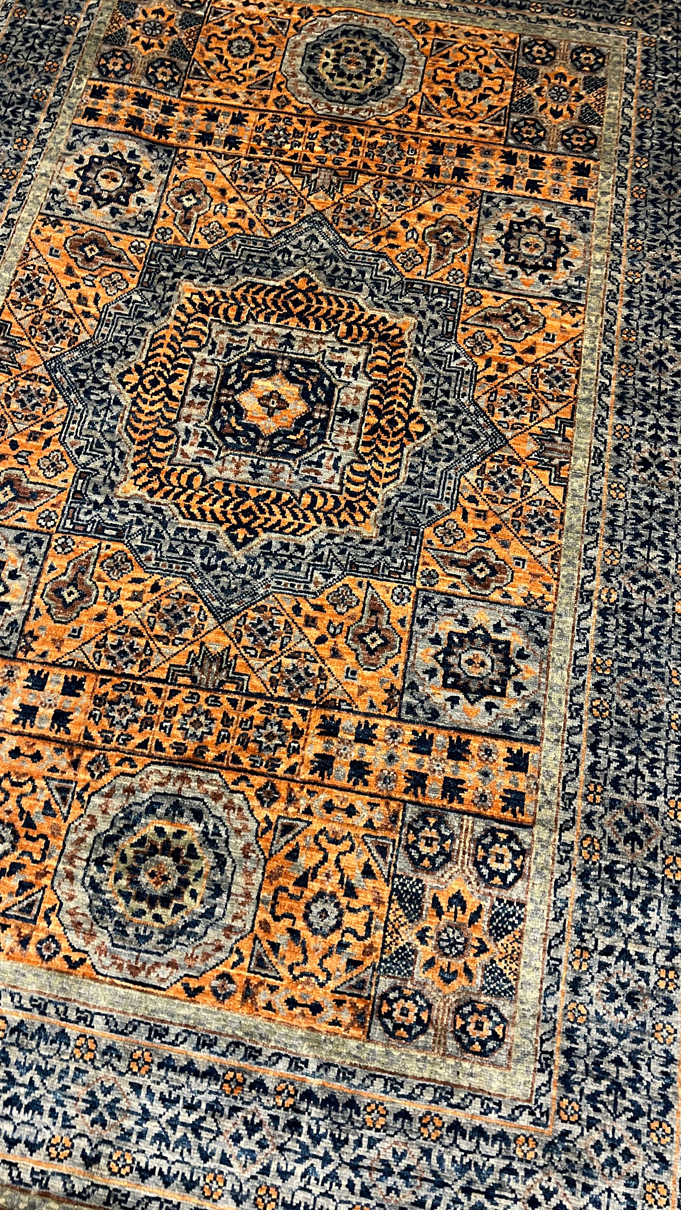 手織り草木染め絨毯マムルーク