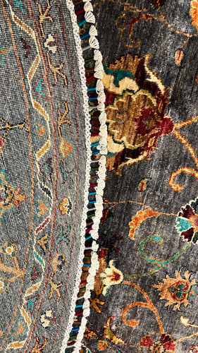 手織り草木染め絨毯 ⭕️丸 | アフガンサフラン