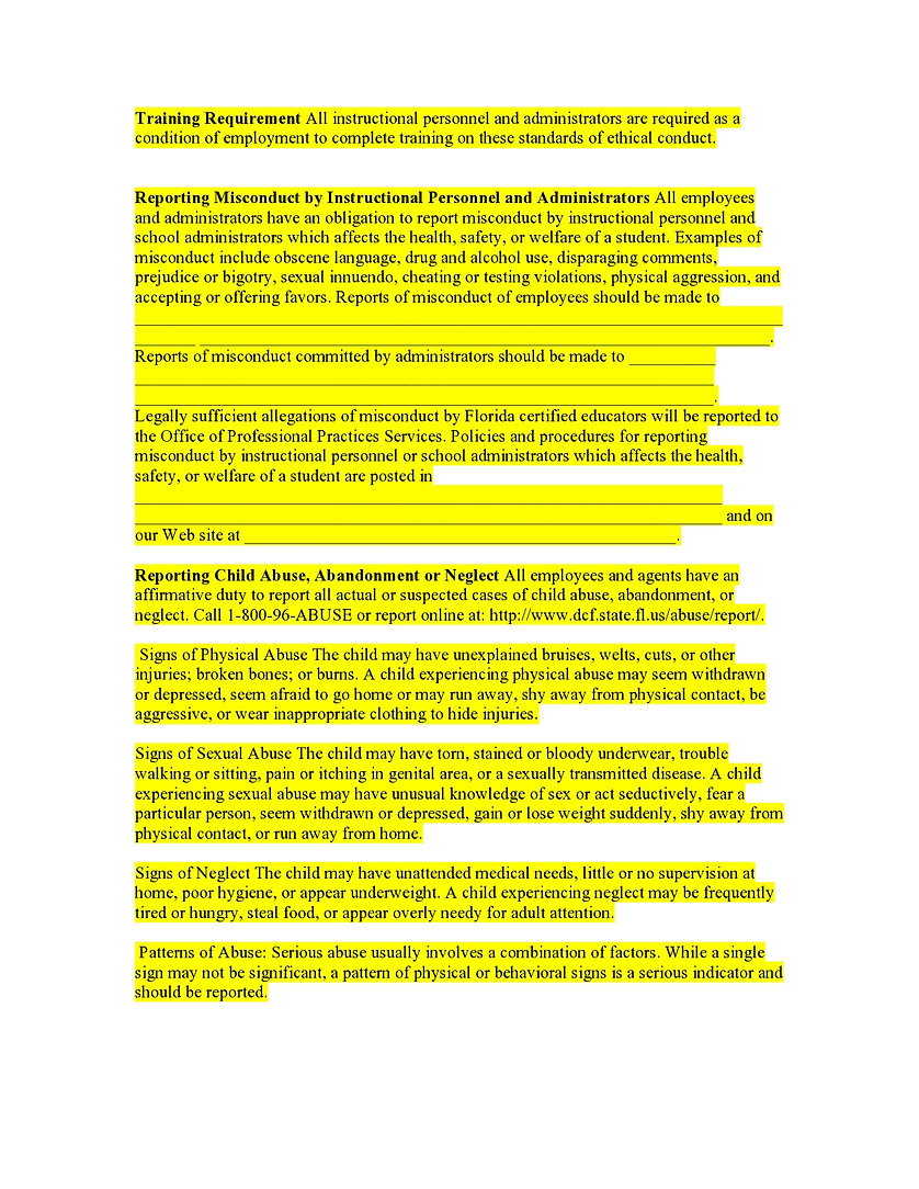 ETHICAL CONDUCT | christistepssacademy