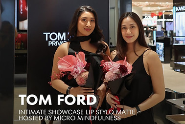 An intimate afternoon with beauty souls around🖤❤️Thank you to Tom Ford for trusting us to