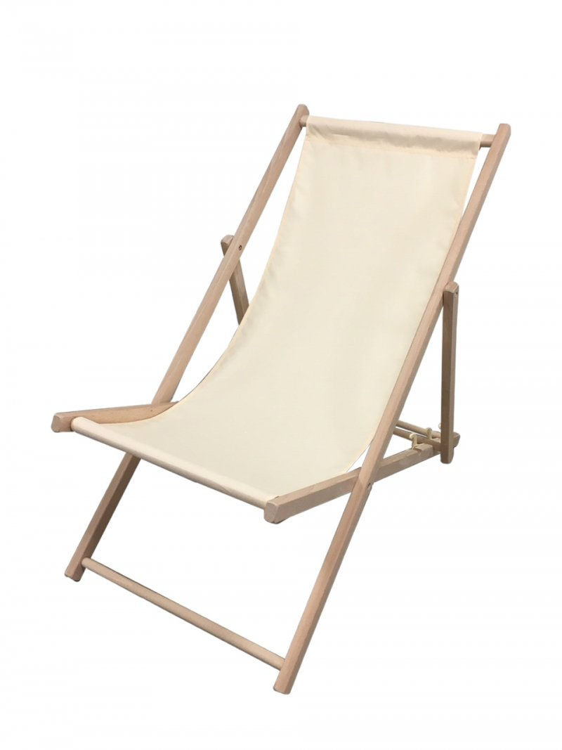 Chaise longue chilienne en bois avec toile personnalisée pour événement extérieur et intérieur