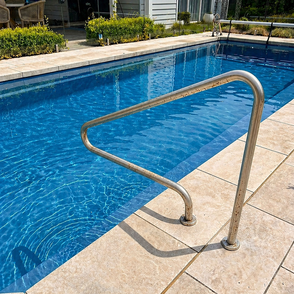 304 vs 316 stainless steel pool handrail corrosion comparison