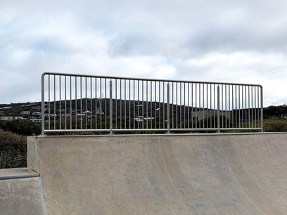 Vertical Balustrade on concrete Ramp Aireys Inlet
