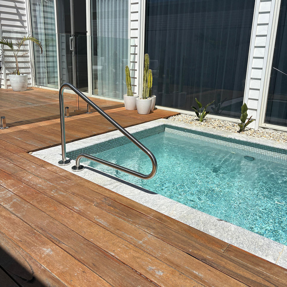 316 grade stainless steel pool handrail satin finish
