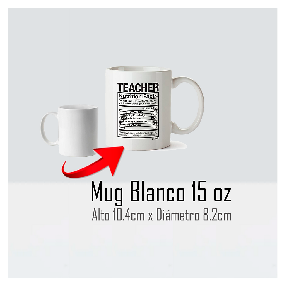 Mug Blanco Redondo 15Oz