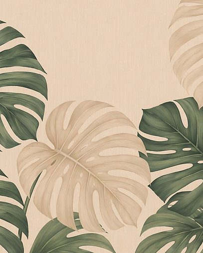 Tropical monstera leaf arrangement.png
