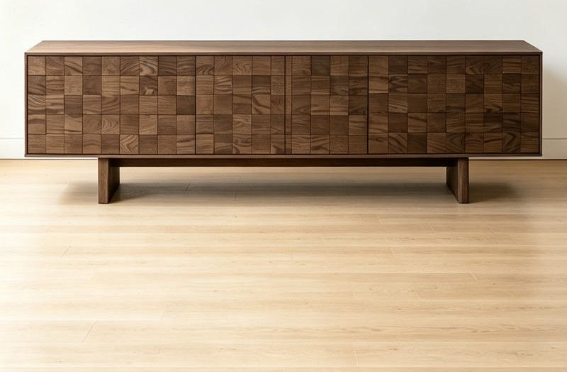 Mosaic Wooden TV Stand