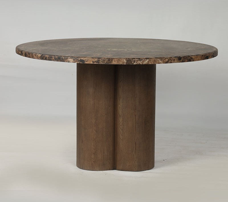 Stone Top Pedestal Dining Table