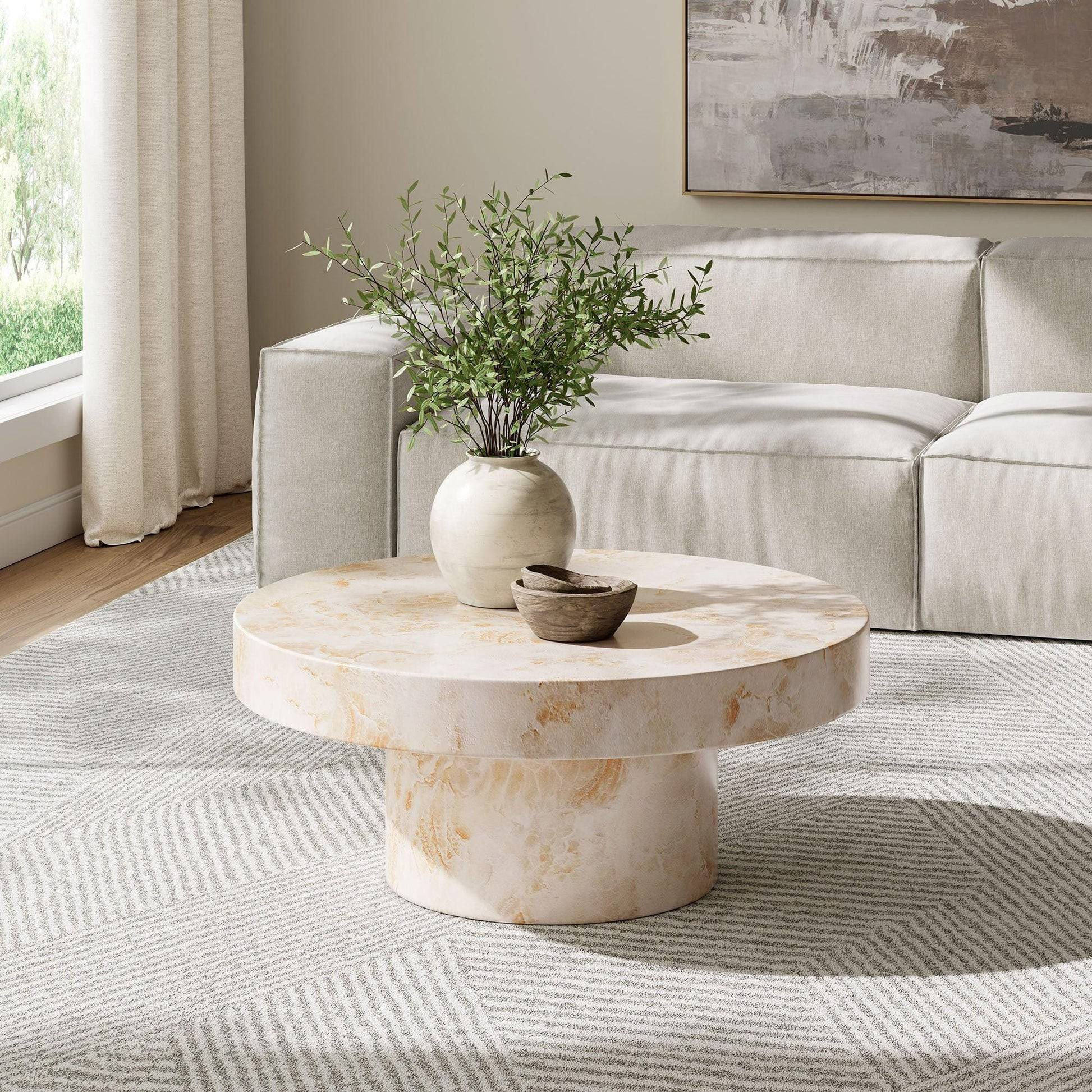 Luxury MGO Round Coffee Table