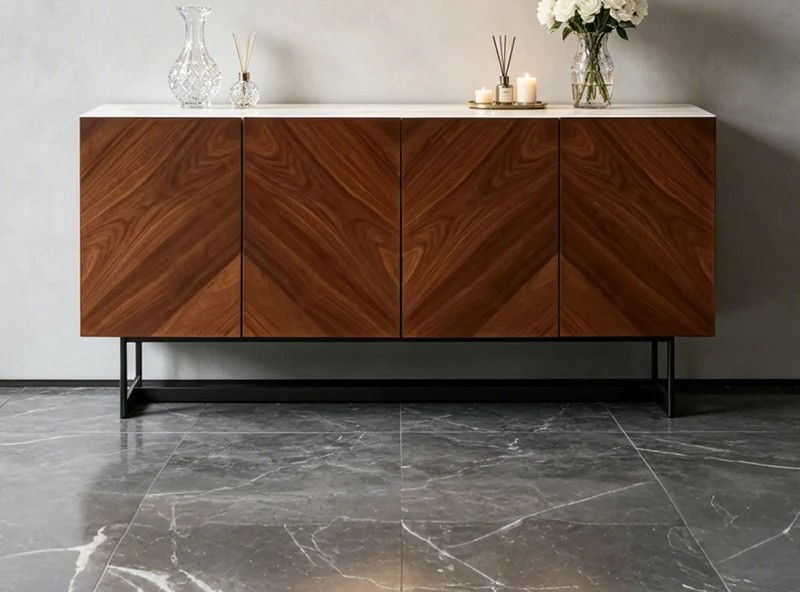 Thumbnail: Chevron Wood Credenza