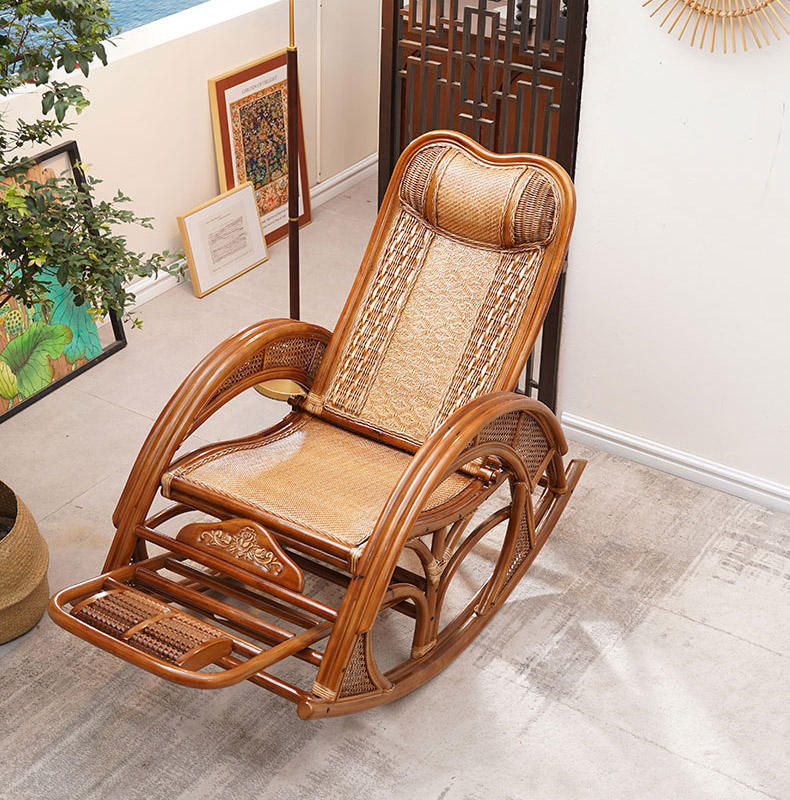 Handmade Rattan Rocking Chair