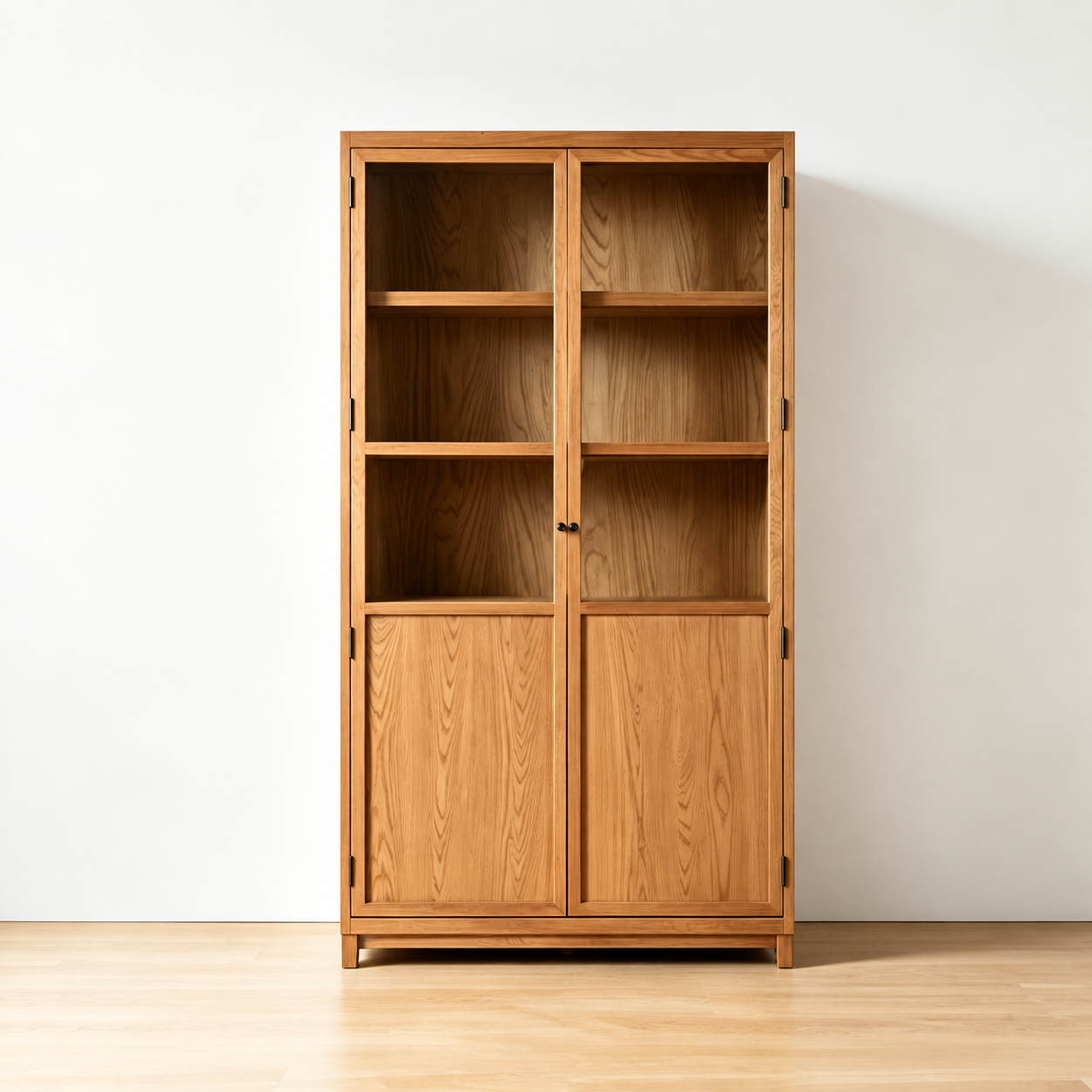 Half-Glass Wooden Display Cabinet