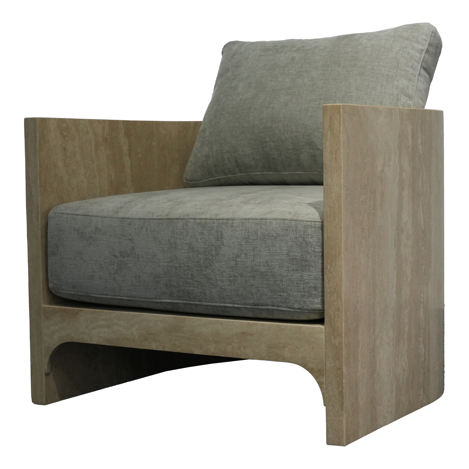 Travertine One-Seat Accent Sofa
