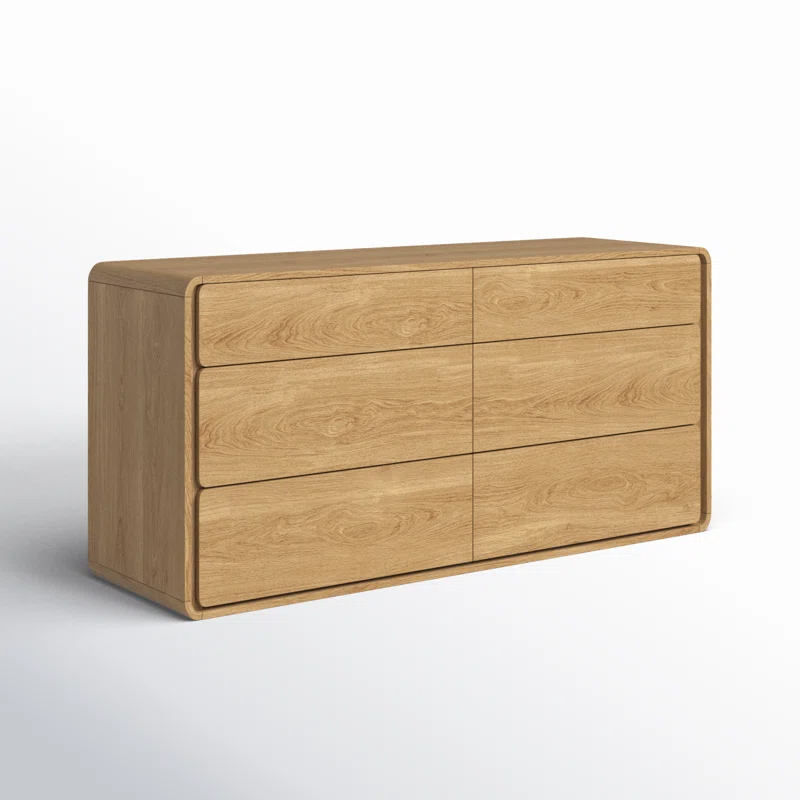 Curved Edge Oak Dresser