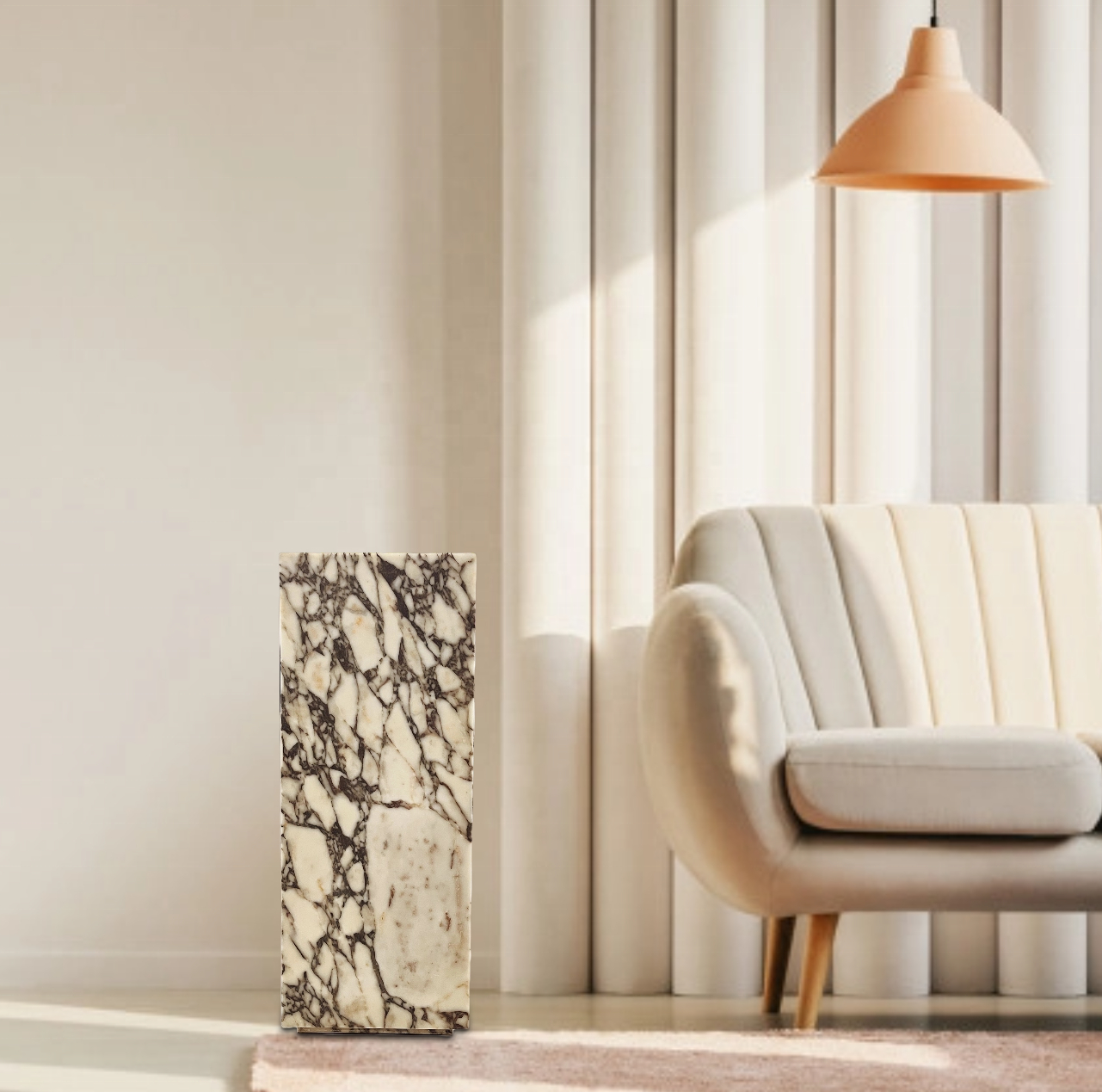 Rectangular Marble Display Pedestal