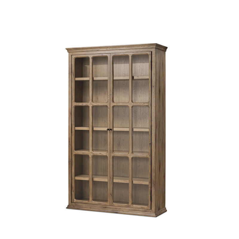 Multi-Tier Paneled Wooden Showcase