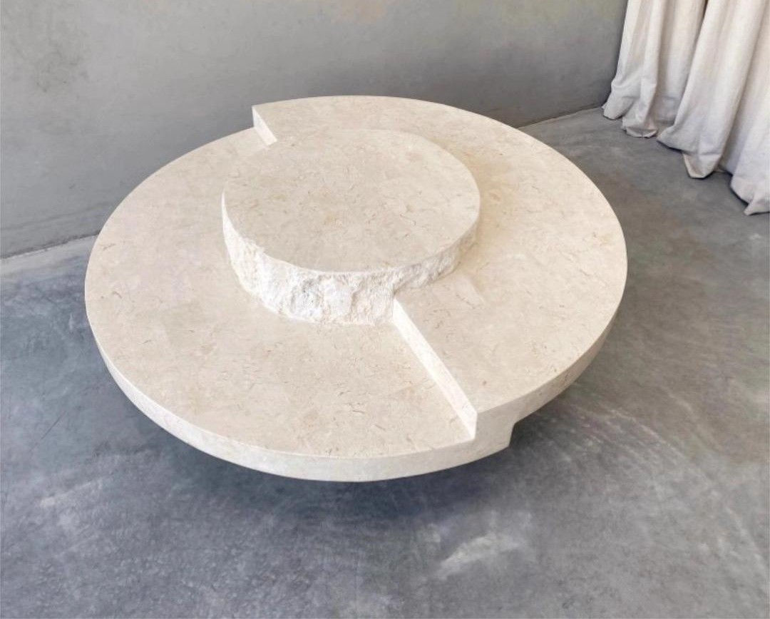 Natural Travertine Stone Coffee Table
