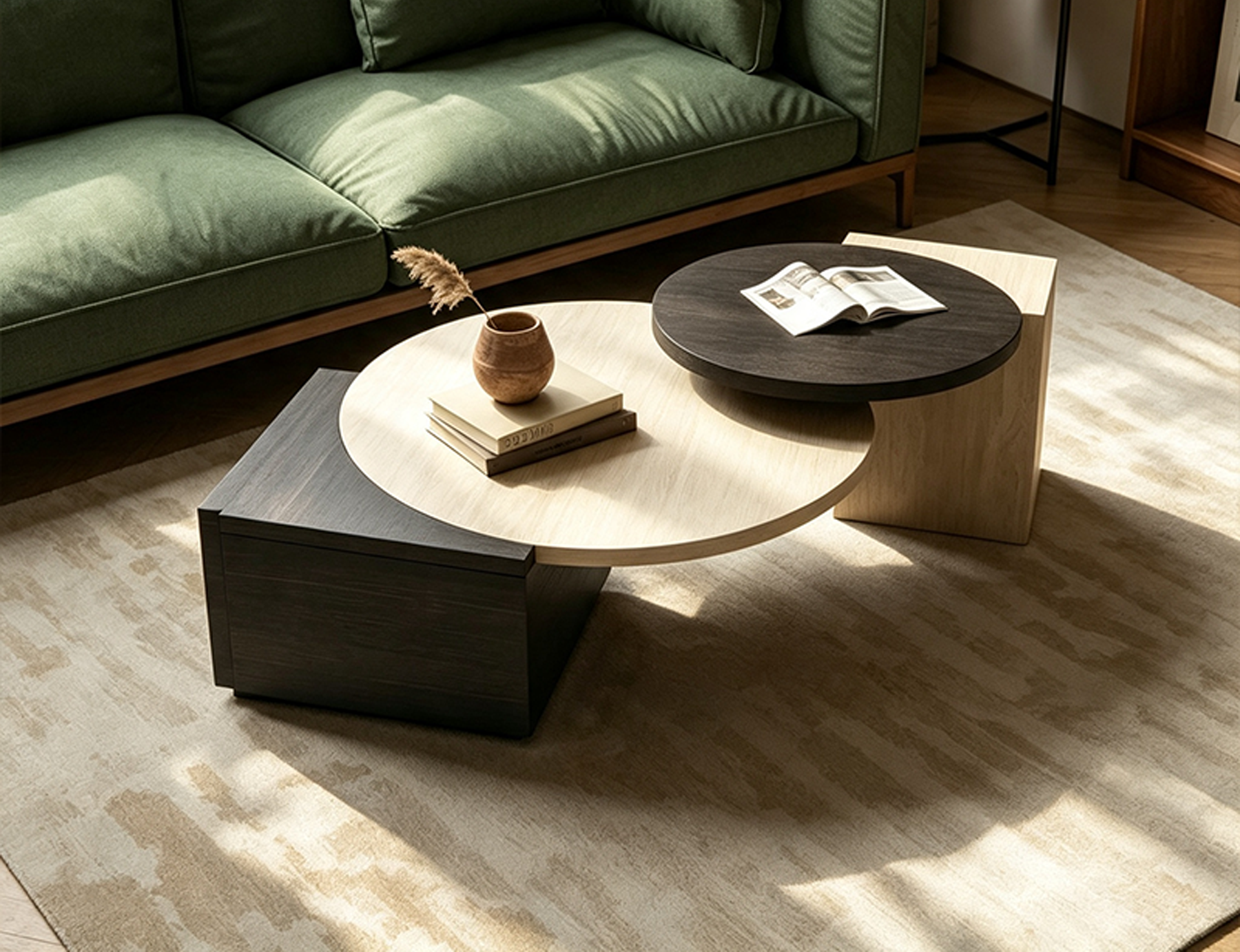 Creative Round Coffee Table Set