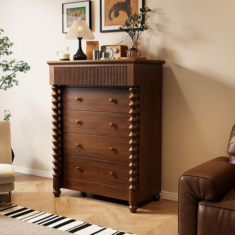 Solid Wood Tall Dresser