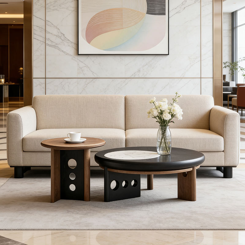 Modern Round Coffee Table Set