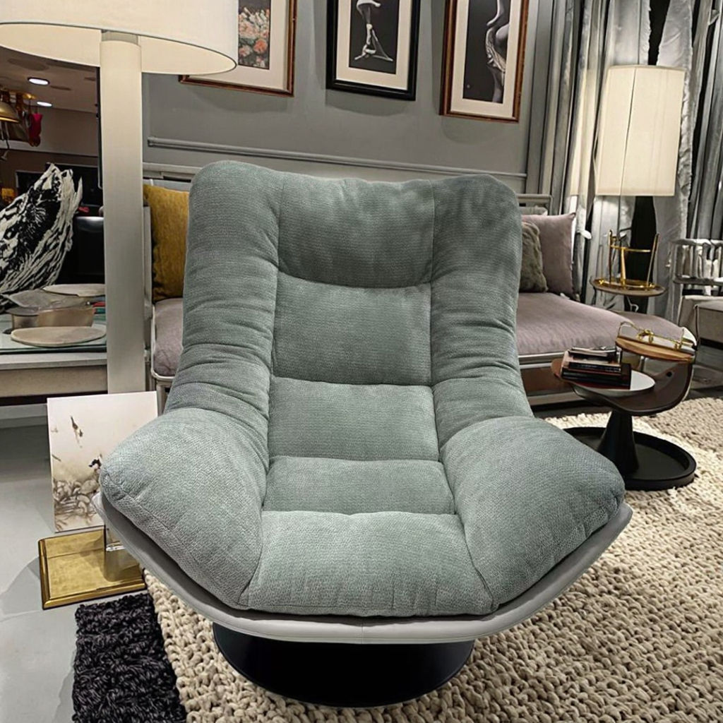 Soft Fabric Recliner Chair, Adjustable Single Seater for Living Room